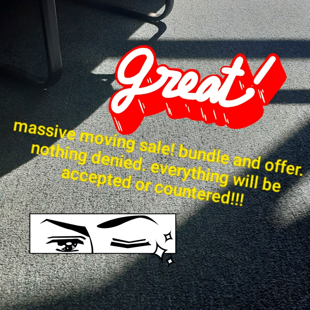 Moving sale
